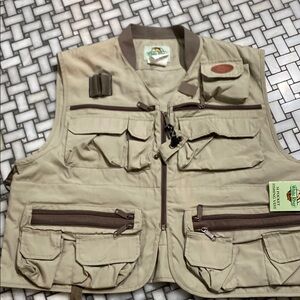 Vintage Sportsman Beige Fishing Vest